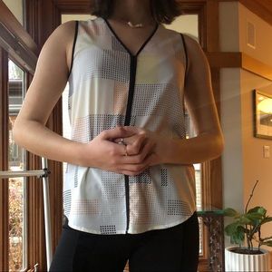 Patterned tank DKNY blouse